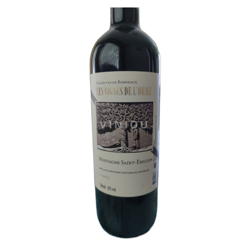 Bordeaux Saint-Émilion Les vigne de l'orme Không niên vụ
