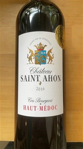 Burdeos Haut-Médoc Cru Bourgeois Château Saint Ahon 2016