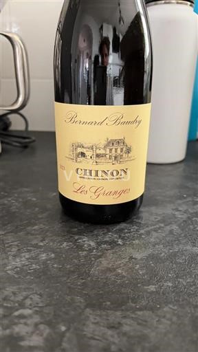 Vin Rouge sec Les Granges Bernard Baudry 2023 France Vallée de la Loire Chinon AOC