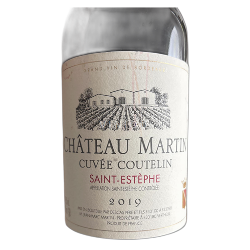 Bordeaux Saint-Estèphe Château Martin Coutelin 2019