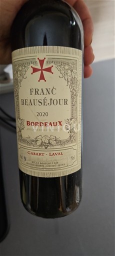 Bordéus Franc Beauséjour 2020