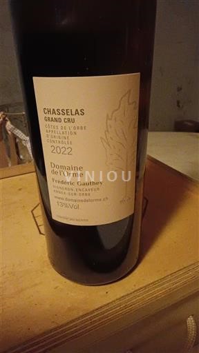 Waadt Côtes de l'Orbe AOC Domaine L'Orme 2022