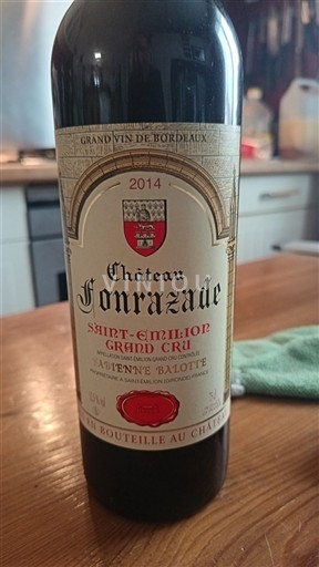 Bordéus Saint-Émilion Grand Cru Grand Cru Château Fonrazade 2014