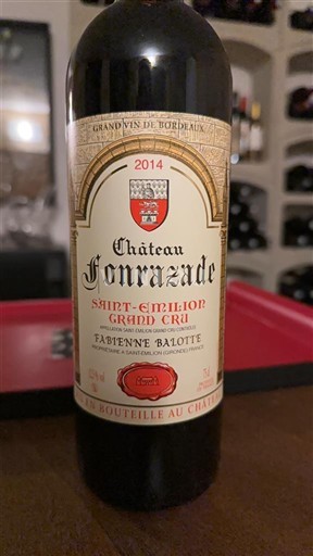Bordeaux Saint-Émilion Grand Cru Grand Cru Château Fonrazade 2014