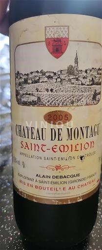 Bordeaux Saint-Émilion Château Montagu 2005