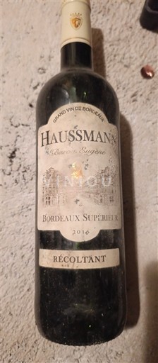 Bordeaux Bordeaux Supérieur Haussmann Baron Eugène 2016