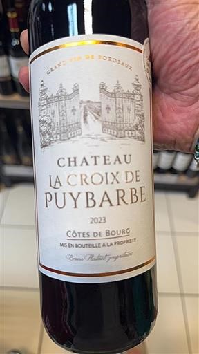 Bordéus Côtes-de-bourg Château La Croix de Puybarbe 2023