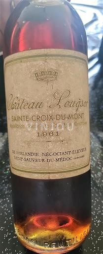 Bordeaux Sainte-Croix-Du-Mont Château Louqsor 1961