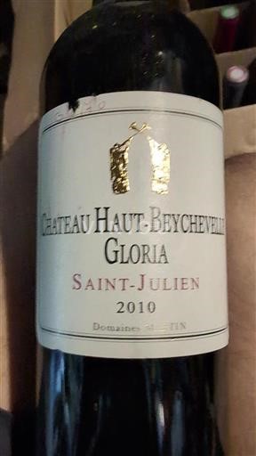 Burdeos Saint-Julien Château Haut-Beychevelle Gloria 2010