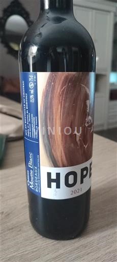 Burdeos Bordeaux Château Moutte Blanc HOPE 2021