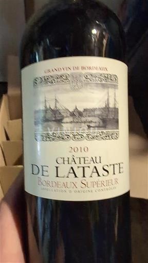 Bordeaux Bordeaux Supérieur Château Lataste 2010