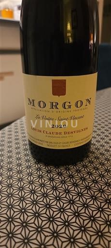 Beaujolais Morgon Louis Claude Desvignes La Voûte Saint-Vincent 2020