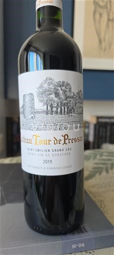 Bordeaux Saint-Émilion Grand Cru Grand Cru Château Tour de Pressac 2019