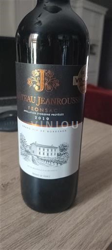 Bordeaux Fronsac Château Jeanrousslé 2019