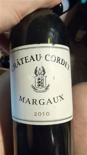 Bordeaux Margaux Château Cordet 2010