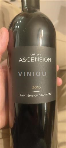 Bordeaux Saint-Émilion Grand Cru Grand Cru Château Ascension 2015