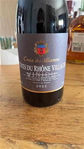 Vallée du Rhône Côtes-du-rhône-villages Croix des Alliances 2022