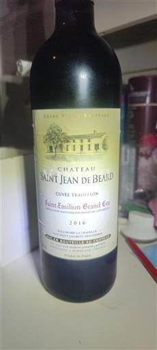 Bordeaux Saint-Émilion Grand Cru Grand Cru Château Saint Jean de Beard Tradition 2016