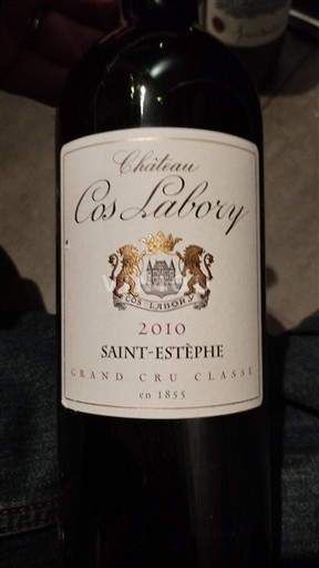Bordeaux Saint-Estèphe Grand Cru Château Cos Labory 2010