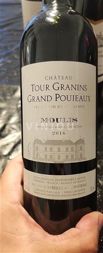 Burdeos No especificado Château Tour Granins Grand Poujeaux 2016