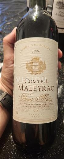 Bordeaux Haut-Médoc Comte de Maleyrac 2006