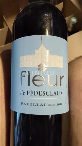 Burdeos Pauillac Château Pédesclaux Fleur de Pédesclaux 2010