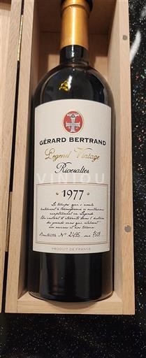 Roussillon Rivesaltes Gérard Bertrand Legend Vintage 1977