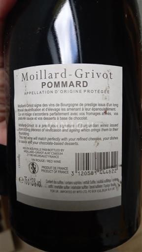 Borgoña Pommard Moillard-Grivot Sin añada
