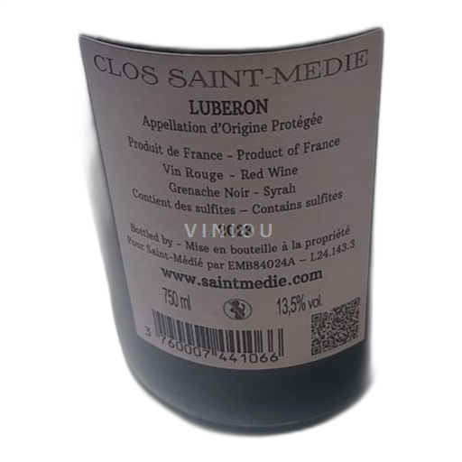 Rhônedalen Luberon Clos Saint Médier Icke årgångsbetecknad
