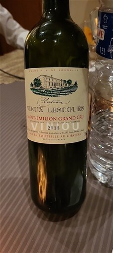 Bordéus Saint-Émilion Grand Cru Grand Cru Château Vieux Lescours 2018