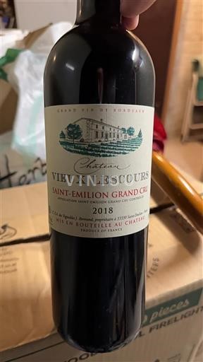 Burdeos Saint-Émilion Gran Cru Grand Cru Château Vieux Lescours 2018
