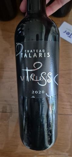 Bordeaux Ni doloceno Château Talaris Tess 2020