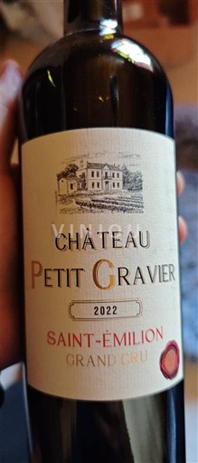 Bordéus Saint-Émilion Grand Cru Château Petit Gravier 2022