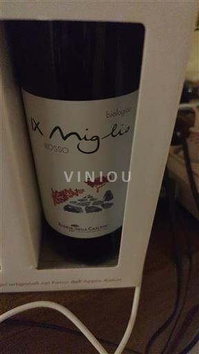 Vin Rouge sec Riserva della Cascina Non millésimé Italie Latium DOC
