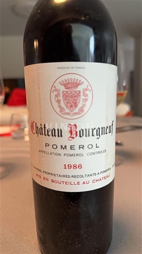 Bordeaux Pomerol Château Bourgneuf 1986