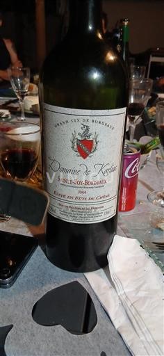 Bordeaux Sainte-Foy-Bordeaux Domaine Karlac 2004