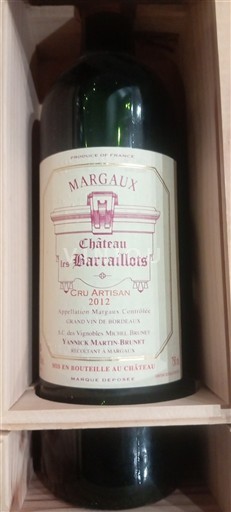 Bordeaux Margaux Château Les Barraillots 2012