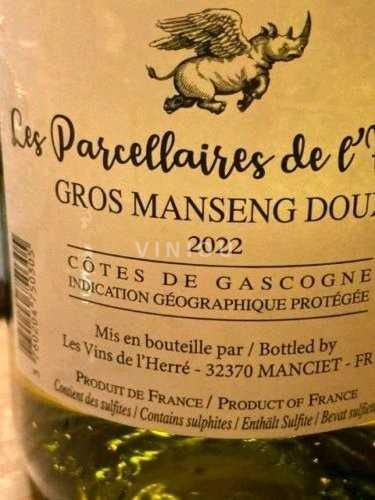 Sud-Ovest Côtes de Gascogne Les Vins de l'Herré Les Parcellaires de l'Herré 2022