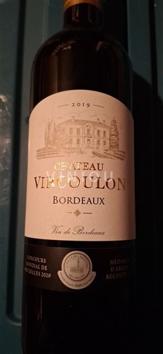 Bordeaux Château Vircoulon 2019