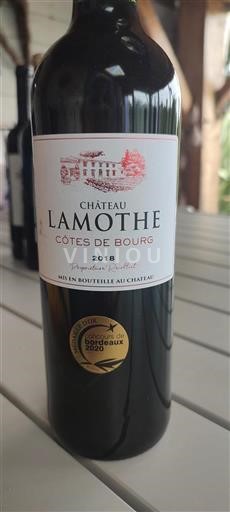 Bordeaux Côtes-de-bourg Château Lamothe 2018