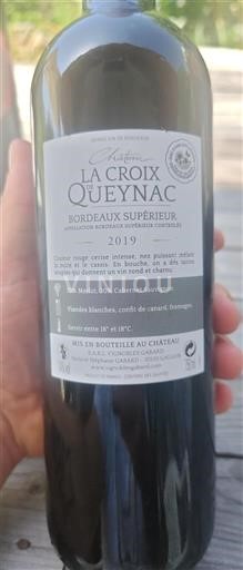 Bordéus Bordeaux Superior Château La Croix de Queynac 2019