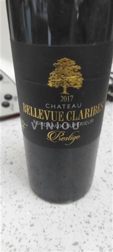 Bordéus Bordeaux Superior Château Bellevue Claribes Prestige 2017