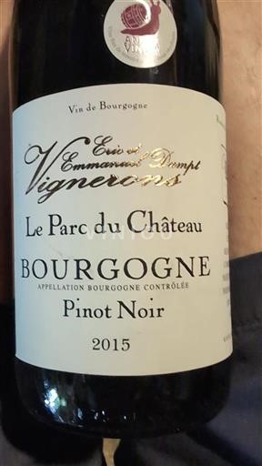 Borgoña Eric et Emmanuel Dampt Le Parc du Château 2015