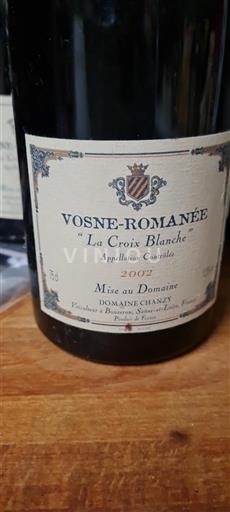 Bourgogne Vosne-romanée Domaine Chanzy La Croix Blanche 2002