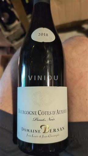 Burgund Bourgogne Côtes d'Auxerre Domaine Bersan 2018