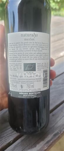 Languedoc-Roussillon Pays d'Oc Gérard Bertrand Naturalys Merlot 2021