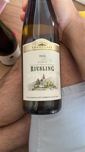 Alsace Grand Cru Club des Sommeliers Riesling 2018