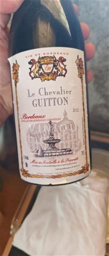 Bordeaux Le Chevalier Guitton 2012