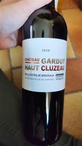 Bordéus Blaye-Côtes-de-Bordéus Château Gardut Haut Cluzeau 2020