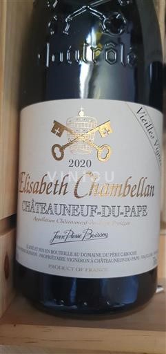 Valle del Rodano Châteauneuf-du-Pape Domaine Père Caboche Elisabeth Chambellan 2020
